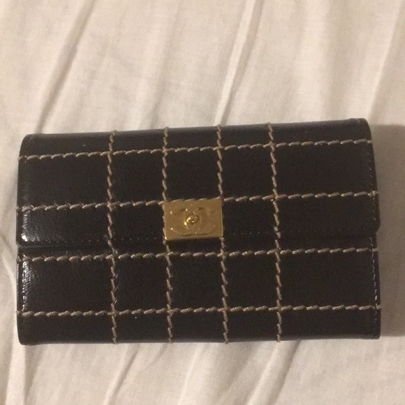 CHANEL Handbags - CHANEL black coin purse